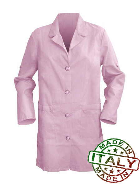 camice da lavoro bicolore da donna made in italy