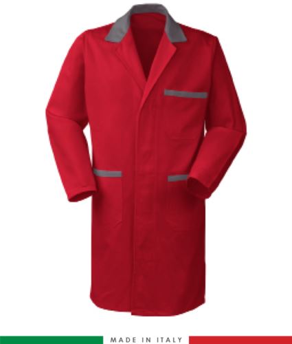 Camice per alimentaristi colorato rosso