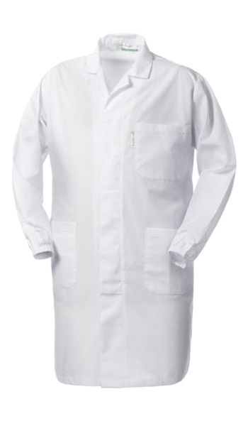 Camice uomo bianco da laboratorio polycotton